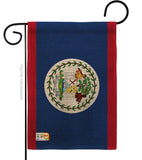 Belize - Nationality Flags of the World Vertical Impressions Decorative Flags HG140028 Made In USA