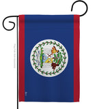 Belize - Nationality Flags of the World Vertical Impressions Decorative Flags HG140028 Made In USA