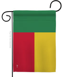 Benin - Nationality Flags of the World Vertical Impressions Decorative Flags HG140029 Made In USA