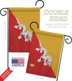 Bhutan - Nationality Flags of the World Vertical Impressions Decorative Flags HG140031 Made In USA