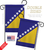 Bosnia-Herzegovina - Nationality Flags of the World Vertical Impressions Decorative Flags HG140034 Made In USA