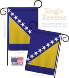 Bosnia-Herzegovina - Nationality Flags of the World Vertical Impressions Decorative Flags HG140034 Made In USA
