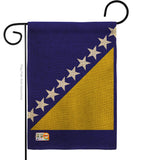 Bosnia-Herzegovina - Nationality Flags of the World Vertical Impressions Decorative Flags HG140034 Made In USA