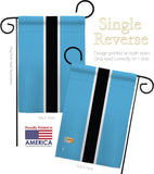 Botswana - Nationality Flags of the World Vertical Impressions Decorative Flags HG140035 Made In USA