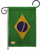 Brazil - Nationality Flags of the World Vertical Impressions Decorative Flags HG140037 Made In USA