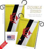 Brunei - Nationality Flags of the World Vertical Impressions Decorative Flags HG140039 Made In USA