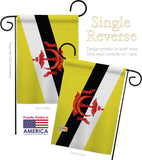 Brunei - Nationality Flags of the World Vertical Impressions Decorative Flags HG140039 Made In USA