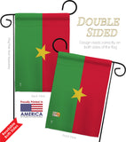 Burkina Faso - Nationality Flags of the World Vertical Impressions Decorative Flags HG140041 Made In USA
