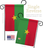 Burkina Faso - Nationality Flags of the World Vertical Impressions Decorative Flags HG140041 Made In USA