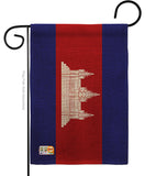 Cambodia - Nationality Flags of the World Vertical Impressions Decorative Flags HG140044 Made In USA