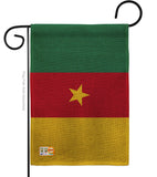 Cameroon - Nationality Flags of the World Vertical Impressions Decorative Flags HG140045 Made In USA