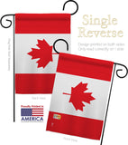 Canada - Nationality Flags of the World Vertical Impressions Decorative Flags HG140046 Made In USA