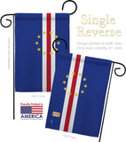 Cape Verde - Nationality Flags of the World Vertical Impressions Decorative Flags HG140047 Made In USA