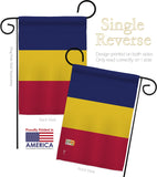 Chad - Nationality Flags of the World Vertical Impressions Decorative Flags HG140050 Made In USA