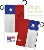 Chile - Nationality Flags of the World Vertical Impressions Decorative Flags HG140051 Made In USA