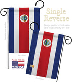 Costa Rica - Nationality Flags of the World Vertical Impressions Decorative Flags HG140060 Made In USA