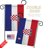 Croatia - Nationality Flags of the World Vertical Impressions Decorative Flags HG140061 Made In USA