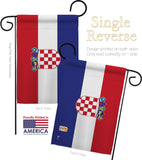 Croatia - Nationality Flags of the World Vertical Impressions Decorative Flags HG140061 Made In USA