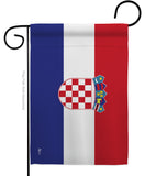 Croatia - Nationality Flags of the World Vertical Impressions Decorative Flags HG140061 Made In USA