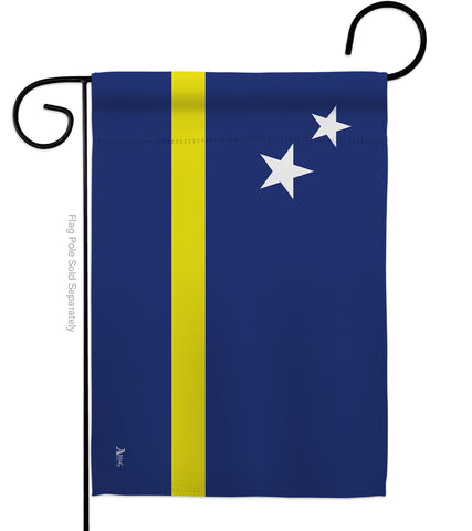Curacao - Nationality Flags of the World Vertical Impressions Decorative Flags HG140063 Made In USA