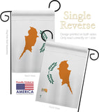 Cyprus - Nationality Flags of the World Vertical Impressions Decorative Flags HG140064 Made In USA