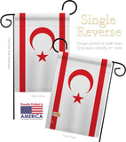 Cyprus Northern - Nationality Flags of the World Vertical Impressions Decorative Flags HG140065 Made In USA