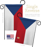 Czech Republic - Nationality Flags of the World Vertical Impressions Decorative Flags HG140066 Made In USA