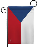 Czech Republic - Nationality Flags of the World Vertical Impressions Decorative Flags HG140066 Made In USA