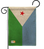 Djibouti - Nationality Flags of the World Vertical Impressions Decorative Flags HG140068 Made In USA