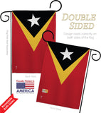 East Timor - Nationality Flags of the World Vertical Impressions Decorative Flags HG140072 Made In USA