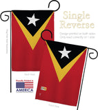 East Timor - Nationality Flags of the World Vertical Impressions Decorative Flags HG140072 Made In USA