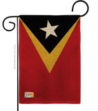 East Timor - Nationality Flags of the World Vertical Impressions Decorative Flags HG140072 Made In USA