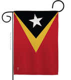 East Timor - Nationality Flags of the World Vertical Impressions Decorative Flags HG140072 Made In USA