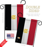 Egypt - Nationality Flags of the World Vertical Impressions Decorative Flags HG140074 Made In USA