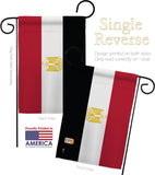 Egypt - Nationality Flags of the World Vertical Impressions Decorative Flags HG140074 Made In USA