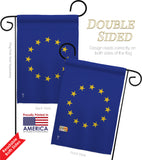 European - Nationality Flags of the World Vertical Impressions Decorative Flags HG140081 Made In USA