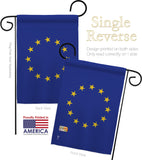 European - Nationality Flags of the World Vertical Impressions Decorative Flags HG140081 Made In USA