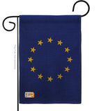 European - Nationality Flags of the World Vertical Impressions Decorative Flags HG140081 Made In USA