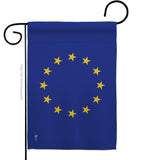 European - Nationality Flags of the World Vertical Impressions Decorative Flags HG140081 Made In USA