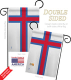 Faroe Islands - Nationality Flags of the World Vertical Impressions Decorative Flags HG140083 Made In USA