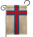 Faroe Islands - Nationality Flags of the World Vertical Impressions Decorative Flags HG140083 Made In USA