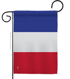 France - Nationality Flags of the World Vertical Impressions Decorative Flags HG140086 Made In USA