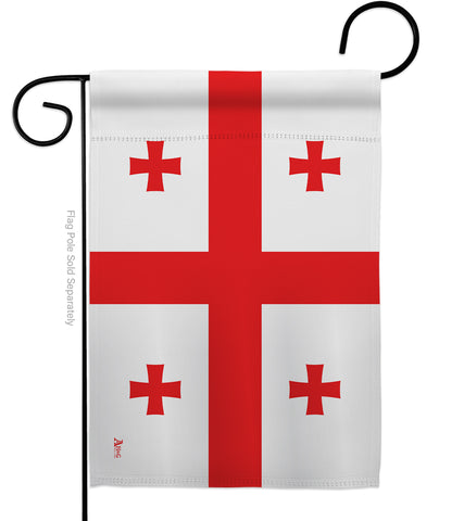 Georgia Republic - Nationality Flags of the World Vertical Impressions Decorative Flags HG140089 Made In USA