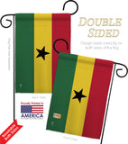 Ghana - Nationality Flags of the World Vertical Impressions Decorative Flags HG140092 Made In USA
