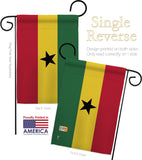 Ghana - Nationality Flags of the World Vertical Impressions Decorative Flags HG140092 Made In USA