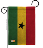 Ghana - Nationality Flags of the World Vertical Impressions Decorative Flags HG140092 Made In USA