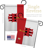 Gibraltar - Nationality Flags of the World Vertical Impressions Decorative Flags HG140093 Made In USA