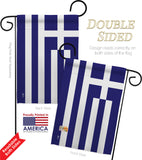 Greece - Nationality Flags of the World Vertical Impressions Decorative Flags HG140094 Made In USA