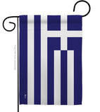 Greece - Nationality Flags of the World Vertical Impressions Decorative Flags HG140094 Made In USA