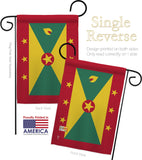 Grenada - Nationality Flags of the World Vertical Impressions Decorative Flags HG140096 Made In USA